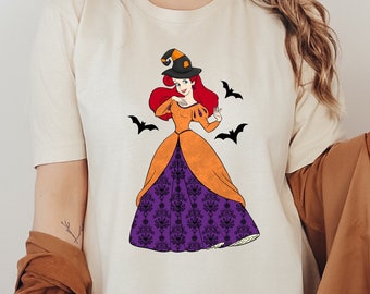 Ariel Disney Princess Halloween Shirt, Halloween Disney World, Disney Witch Shirt, Disney Halloween Shirt, Mickey Halloween Party Shirt