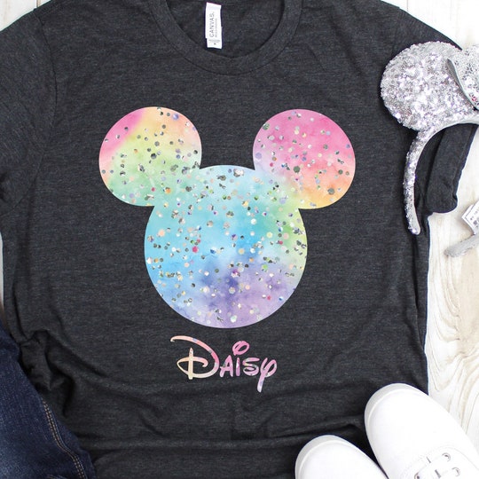 Disover Confetti Pastel Disney Colorful Matching T-Shirt