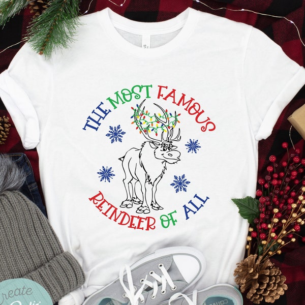 Most Famous Reindeer Sven Shirt, Disney World Christmas Shirt, Mickey's Christmas Party, Disneyland Christmas Shirt, Very Merriest, Rudolph