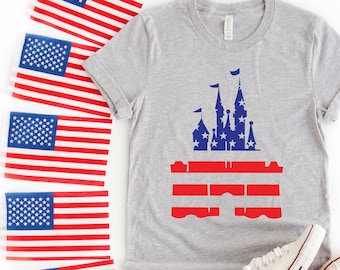 4th Of July CASTLE Shirt, Disney 4th Of July Shirt, Independence Day Disney Shirt, 4th Of July Shirts, Patriotic Disney Shirt