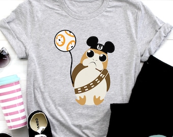 Porg Shirt, Baby Porg Youth Shirt, Star Wars Shirt, Jedi Shirt, Star Wars, Disney Shirt, Disney Kids Shirt, Cute Porg Kids Shirt