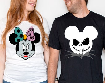 Jack And Sally Shirts, Disney Valentine Shirt, Disney Jack Skellington Shirt, Valentine's Day Shirt, Disney Shirt, Disney Couples Shirt