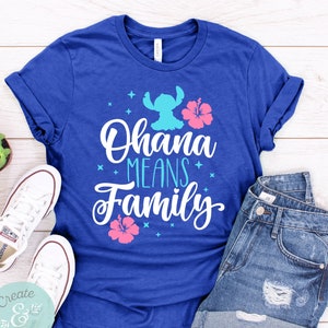 Ohana Means Family, Stitch Shirt, Disney Cruise Shirts, Disney Shirt, Disney Hawaii Shirt, Disney World Shirt, Aulani Shirt