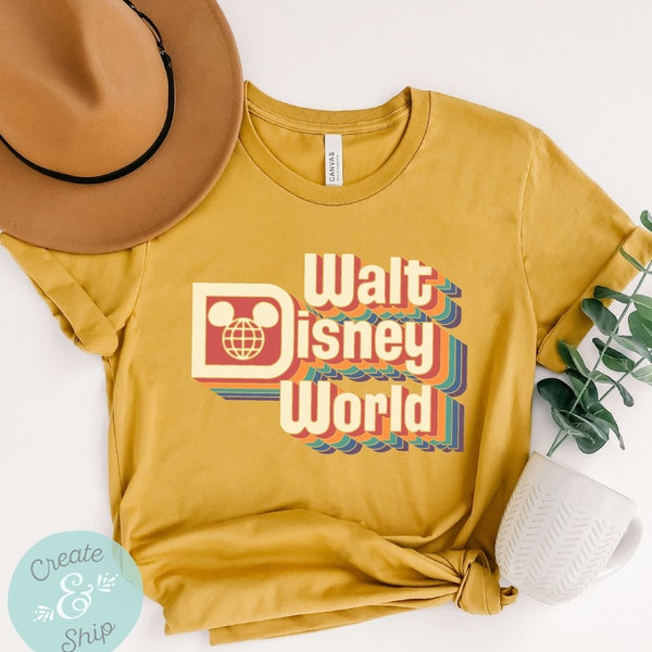 Epcot Walt Disney World Shirt, (Epcot Mickey Head In The D), Disney Shirt, Disney Castle Shirt, Retro Shirt, Disney World Shirt