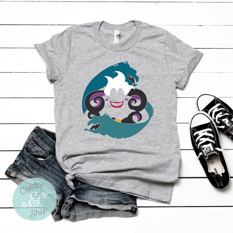 Disney Villain Shirt, Maleficent Shirt, Ursula Shirt, Disney Family Shirts, Disney Group Shirts, Evil Queen Shirt, Villain Silhouette Shirt image 6
