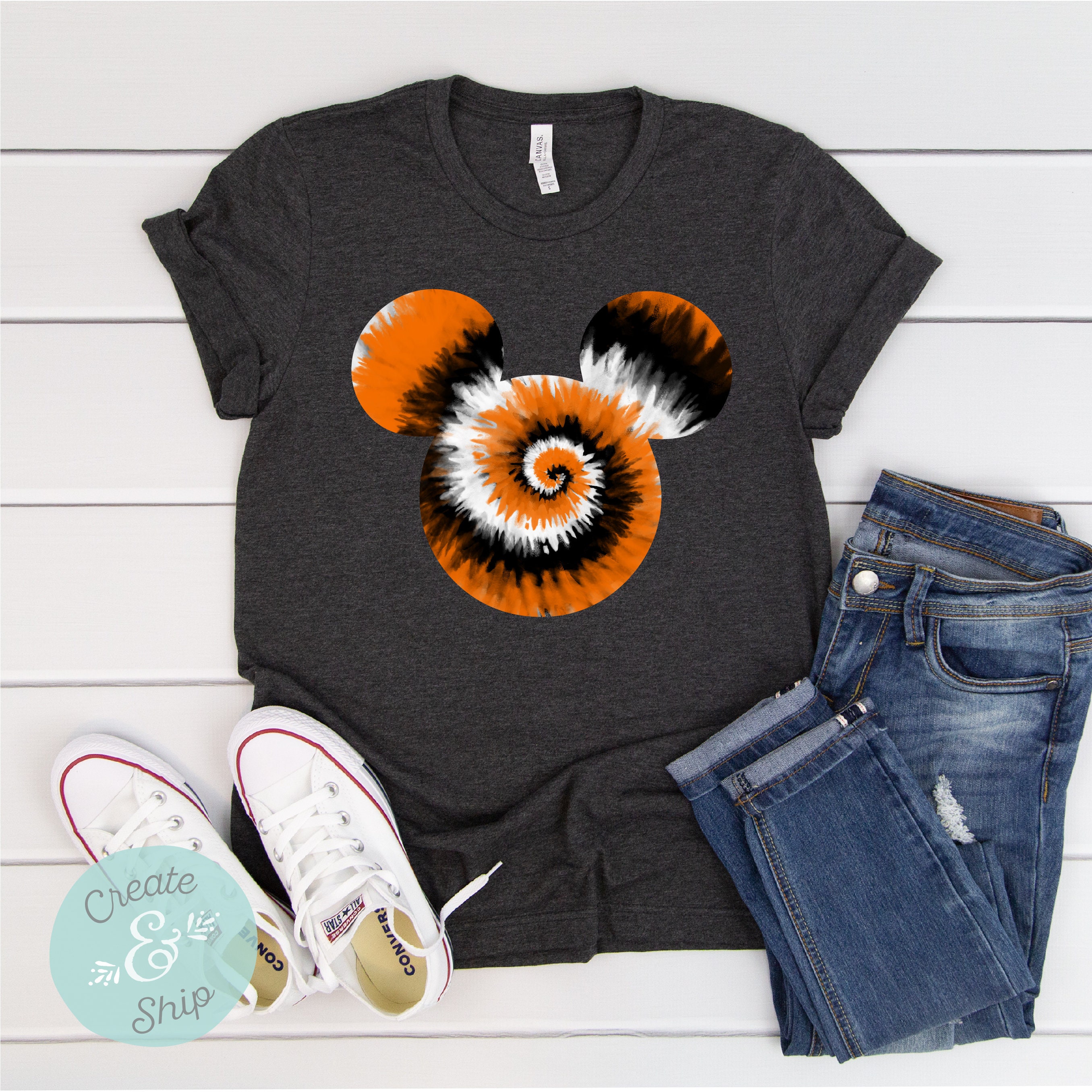 Disney Halloween Tie Dye Shirt Tie Dye Disney Shirt - Etsy