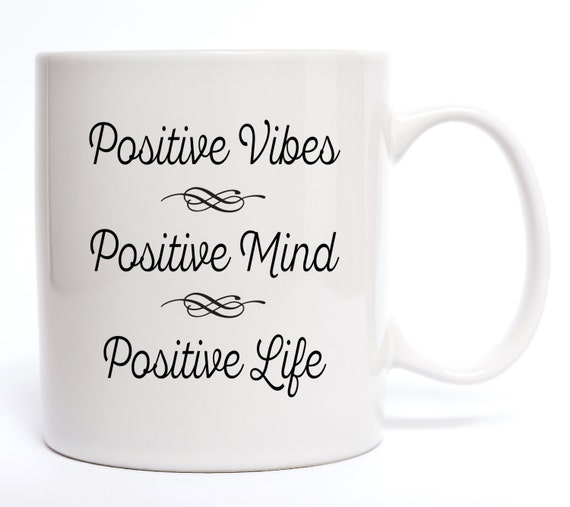Taza de café frases positivas tazas tazas café copas | Etsy