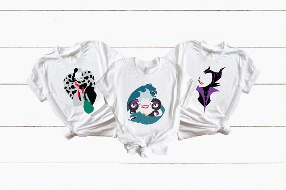 Disney Villain Shirt, Maleficent Shirt, Ursula Shirt, Disney Family Shirts, Disney Group Shirts, Evil Queen Shirt, Villain Silhouette Shirt