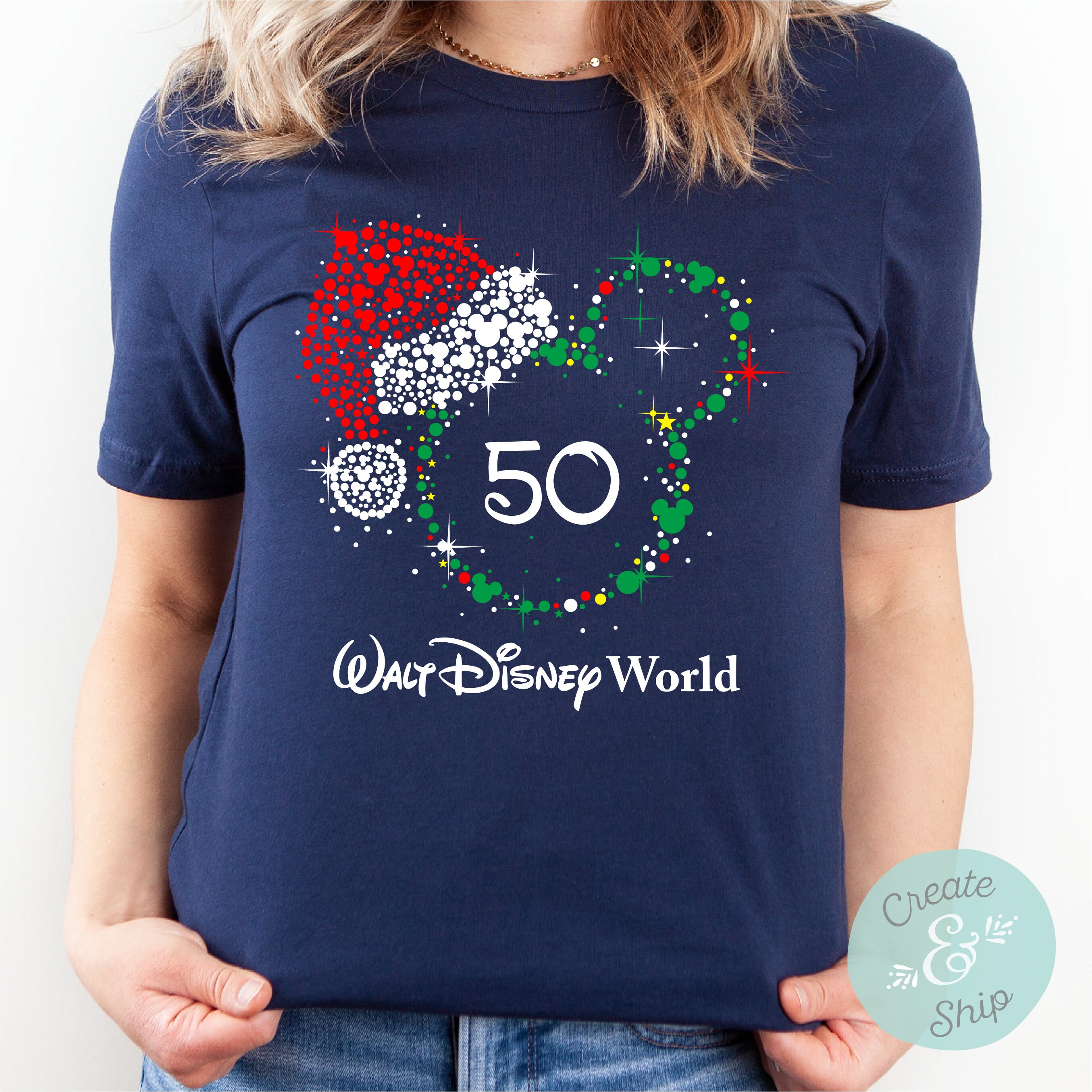 Discover 50th Christmas Walt Disney World Shirt, Mickey Shirt, Mickey's Christmas Party