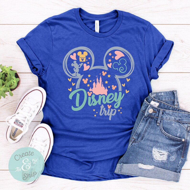 Disney Trip Shirt Colorful Disney Shirt Disney Shirt Retro Etsy
