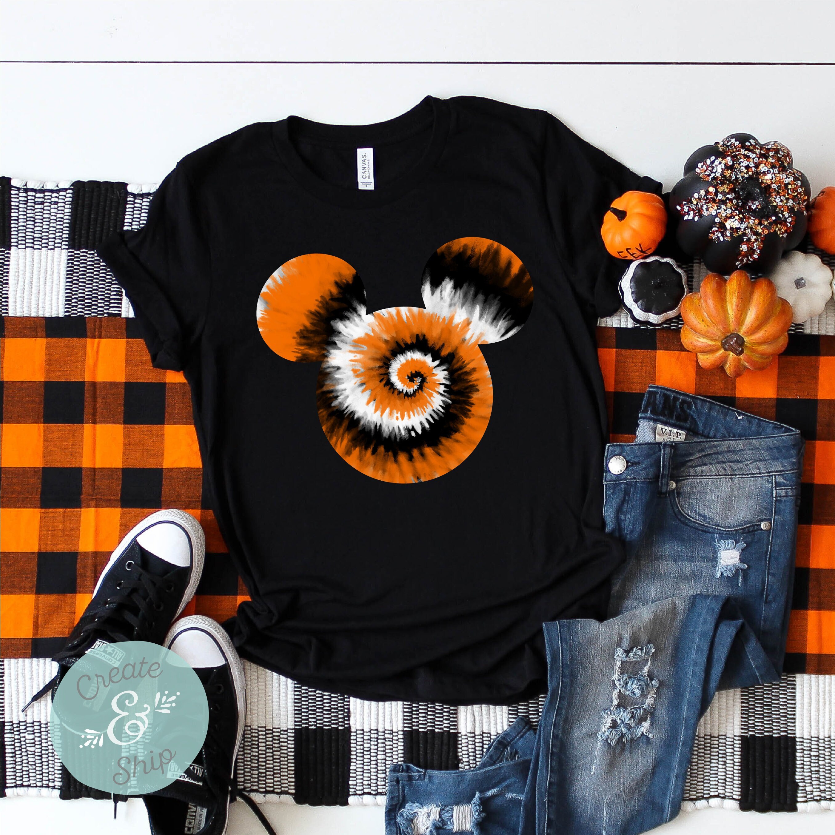 Disney Halloween Tie Dye Shirt Tie Dye Disney Shirt - Etsy