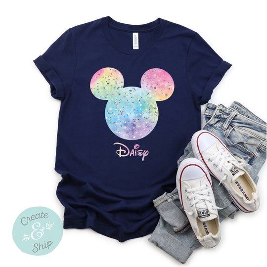 Disover Confetti Pastel Disney Colorful Matching T-Shirt