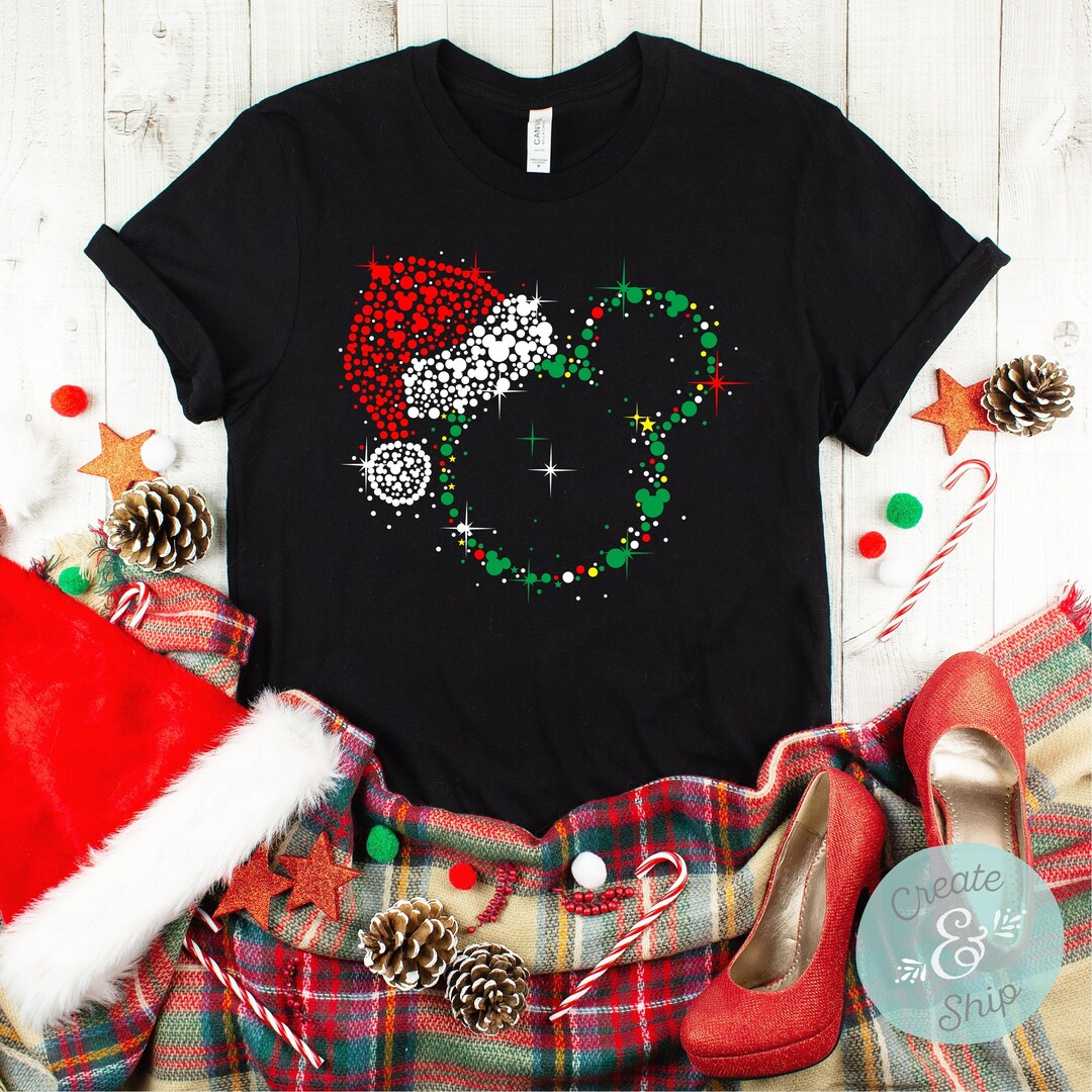 Disney 2021 Xmas Shirts Mickey Mouse Christmas Shirts For Adults