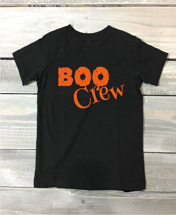 Boo Crew Kids Halloween T Shirt TShirt Halloween Kids Etsy