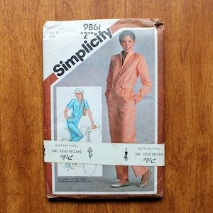 Simplicity 9861 - Jumpsuit - UNCUT - 80s Vintage Sewing Pattern