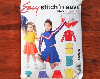 8701 UNCUT Simplicity SEWING Pattern Girls Cheerleader Outfits Skirt Top Bloomer 8701 UNCUT Simplicity SEWING Pattern Girls Cheerleader Outfits Skirt Top Bloomer