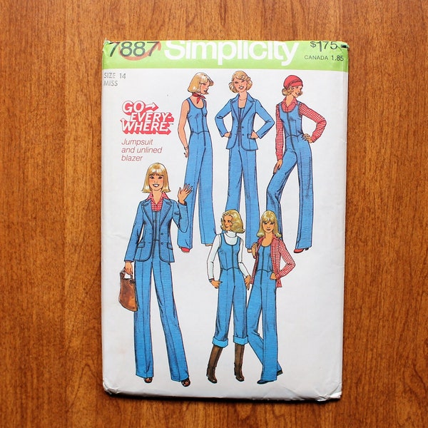 70s Jumpsuit Pattern Etsy