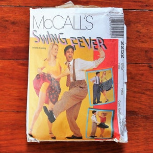 McCalls 2252 - Swing Costume - Retro - Unisex - Dance - 90s Vintage Sewing Pattern