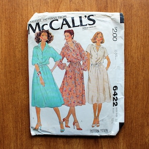 McCalls 6422 - Pullover Dress - Elastic Waist - 70s Vintage Sewing Pattern