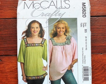 McCalls 5820 - Pullover Blouse - UNCUT - Naaipatroon