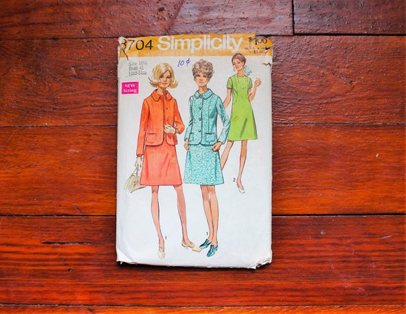 Simplicity 8704 Sheath Dress and Jacket 70s Vintage Sewing | Etsy