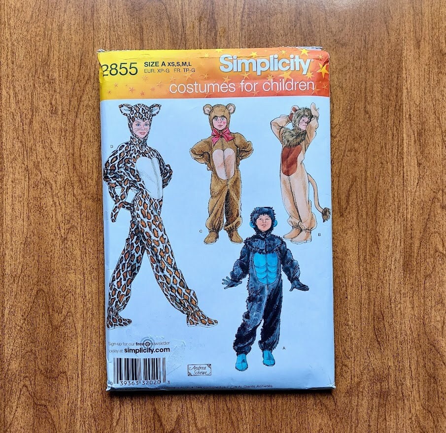 Amazon.com: Simplicity Patterns Simplicity 2855 Leopard