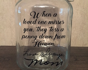 penny jar etsy