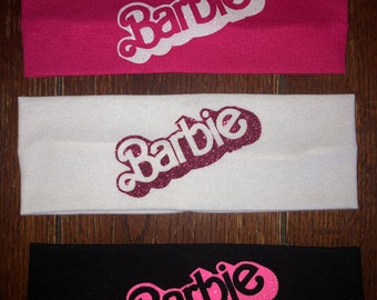 Barbie decor inspired; Barbie headband, Come on Barbie, It's a Barbie world, Let's go Party, Barbenheimer, Barbie Movie, Barbieland