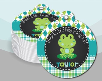 Frog Its A Boy Baby Shower Party Banner Sign Aqua Blue Green