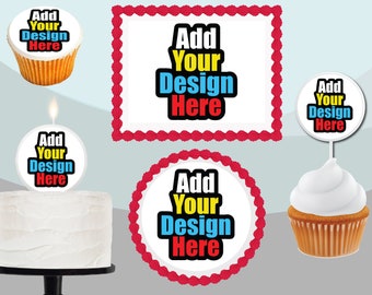 Edible Cupcake Toppers Etsy - 12 roblox character boy 3 precut edible cupcake toppers stand up wafer cake decorations