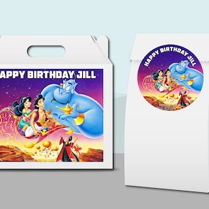 Gift Bag Labels Gable Box Stickers Unique Birthday Party Favor Supplies Personalized Custom Made Titanic Scene Travel