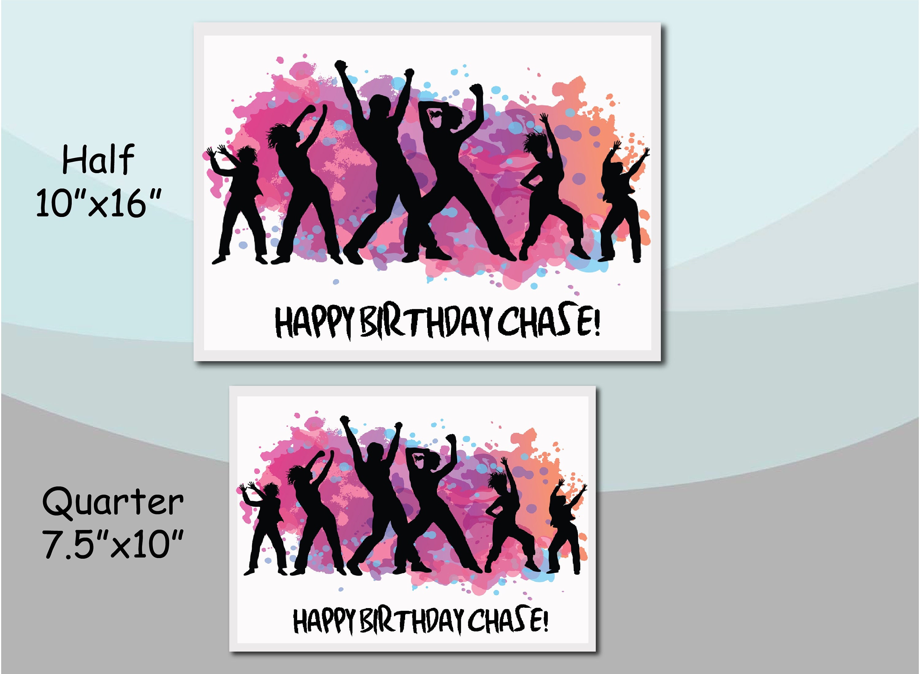 Zumba Printable Cake Topper