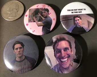Jerma985- Jerma Twitch pin button meme set (4 pins ) 1.25 inch Pinback button