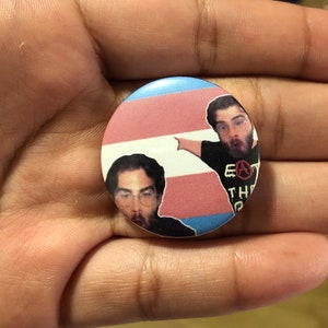 Hasanabi Trans Rights Pin: Twitch Streamer Meme (1.25 inch)