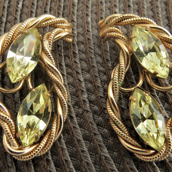 Napier Jonquil Earrings not by Eugene Bertolli