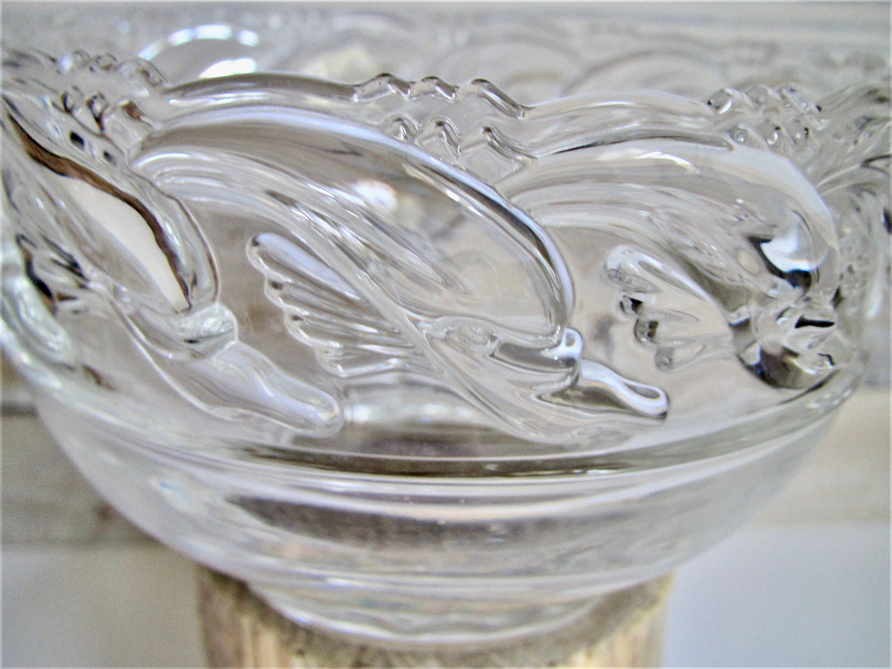 Tiffany Crystal Dolphin Bowl - Etsy