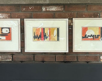 Abstract  Modern Trilogy | 1960's Odell Prather