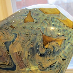 Robert Eickholt Bowl Diamond Quilt Art Glass image 1