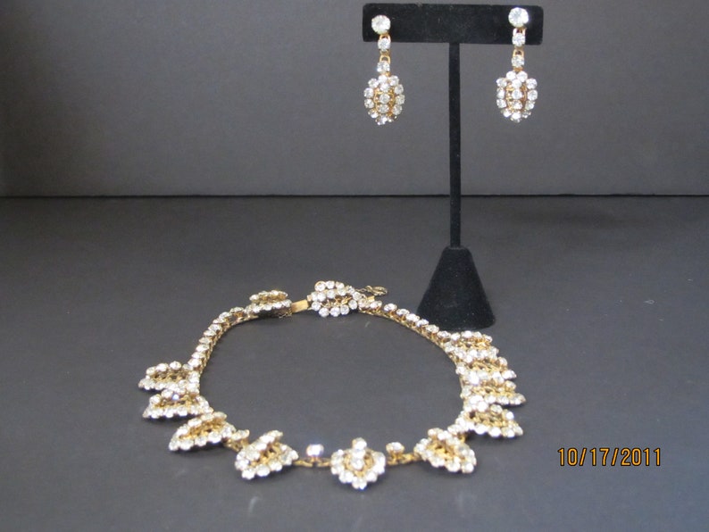 Adele Simpson attr Gold Sterling Opera Set Jewelry Vermeil image 3