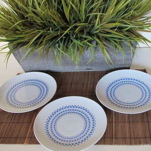 Bjorn Wiinblad for Rosenthal Studio Dessert Plate &quot;Romance Secunda Blue&quot; (3 available) &quot;Romanze in Blau&quot;