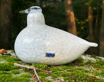 iittala Oiva Toikka White / Light Brown Willow Grouse