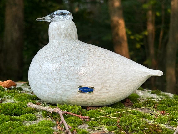 Oiva Toikka White / Light Brown Willow Grouse Iittala - Etsy