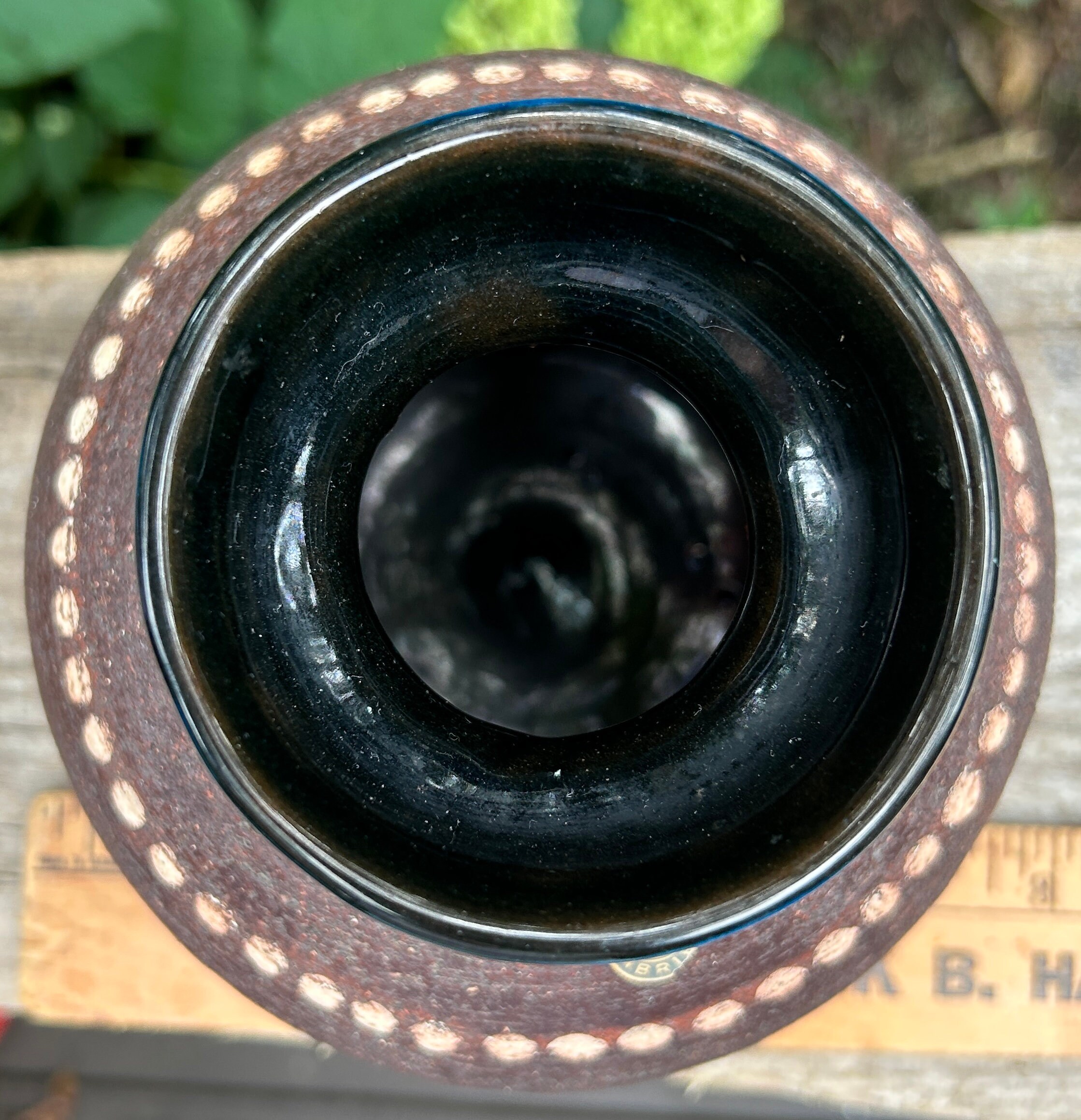 Gabriel Keramik Chamotte Vase, Dotted Ring. - Etsy