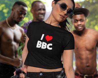 I Love BBC Crop Top Queen of Spades Snowbunny Pawg QOS Camicia Maglietta corta