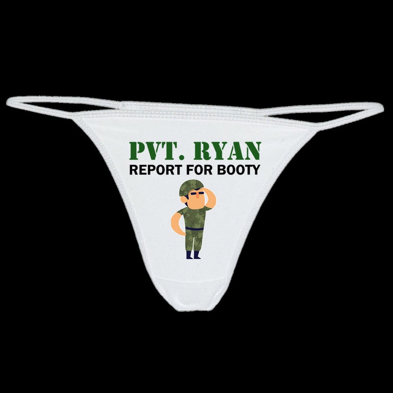 Custom Army Wife Thong Panties Military Wife Navy Wife Etsy