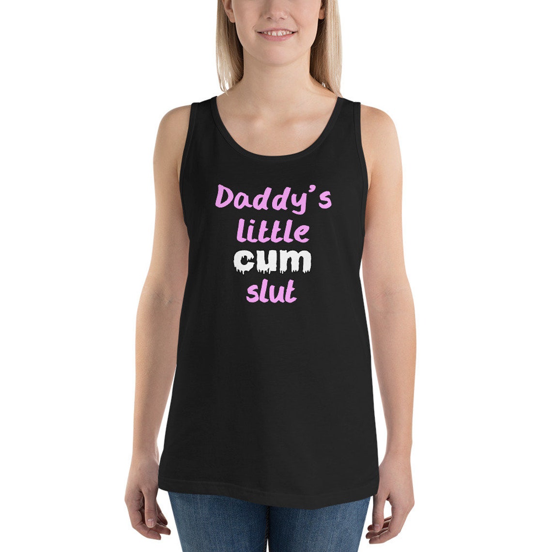 Daddys Little Cum Slut Tank Top DDLG Clothing