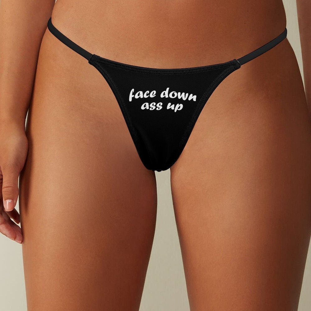 Face Down Ass up Thong Sexy Panties Naughty Underwear