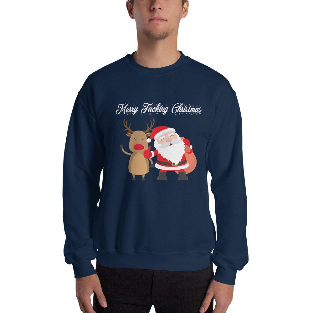 Vizor I Do It for The Hos Sweatshirt Off Shoulder Santa Sweater Ugly Christmas Sweatshirt Funny Santa Sweatshirt Xmas Gifts 