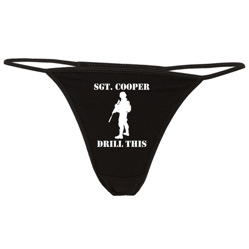 Custom Soldier Wife Thong Panties Military Wife Navy Wife