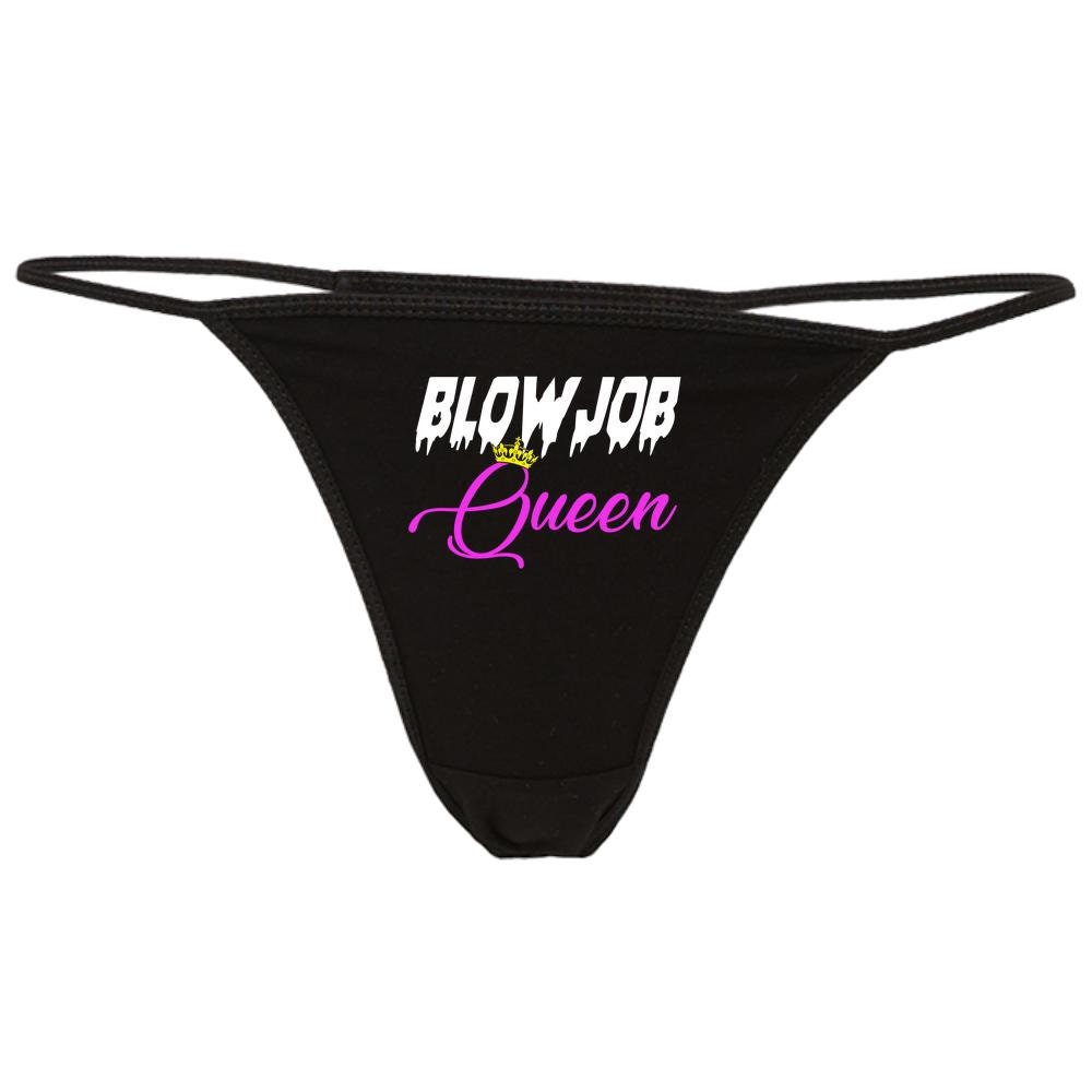 Blowjob Queen Panties Thongs Sexy Slutty G-String Naughty Etsy
